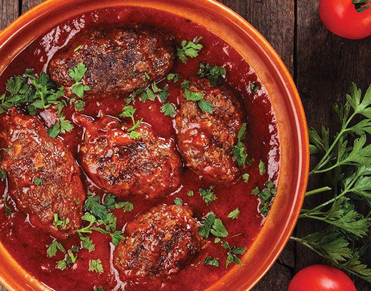 Lamb Meatballs in Tomato Sauce - Nuwave