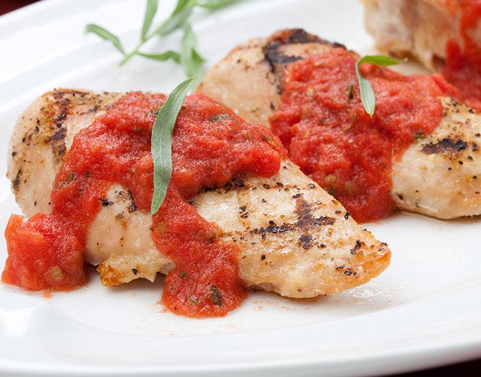 Broiled Chicken with Roasted Tomato Sauce - Nuwave