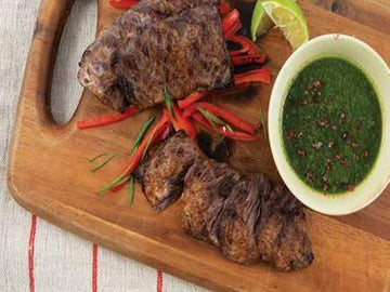 Grilled Marinated Skirt Steak with Chimichurri - Nuwave