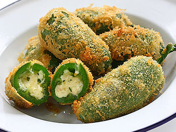 Jalapeños and Sweet Pepper Poppers