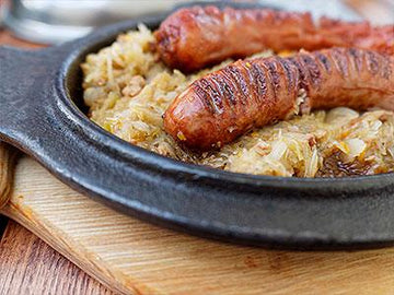 Polish Sausage and Sauerkraut - Nuwave