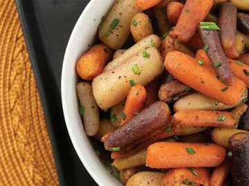 Roasted Baby Carrots with Farm Butter & Fresh Chives - Nuwave