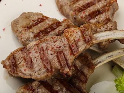 Broiled Mediterranean Lamb Chops Feta Chickpea Salad - Nuwave