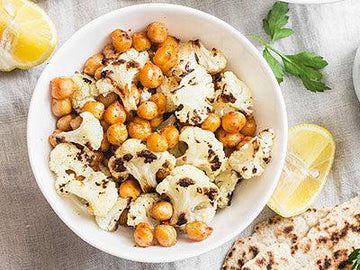 Roasted Cauliflower, Chickpeas and Olives - Nuwave