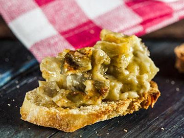 Cheesy Artichoke Toasts - Nuwave