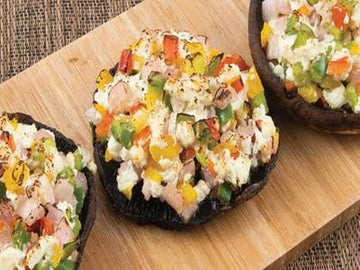 Stuffed Portobello Mushrooms with Goat Cheese - Nuwave