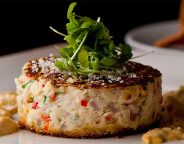 Crab Cakes with Roasted Red Pepper Sauce