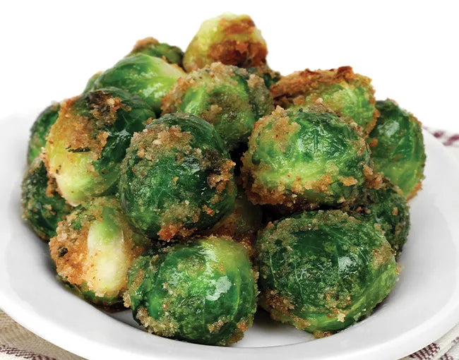 Air-Fried Garlic-Rosemary Brussels Sprouts