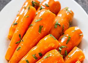 Glazed Baby Carrots with Mint - Nuwave