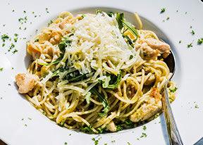 Garlic Chicken & Spinach Pasta - Nuwave