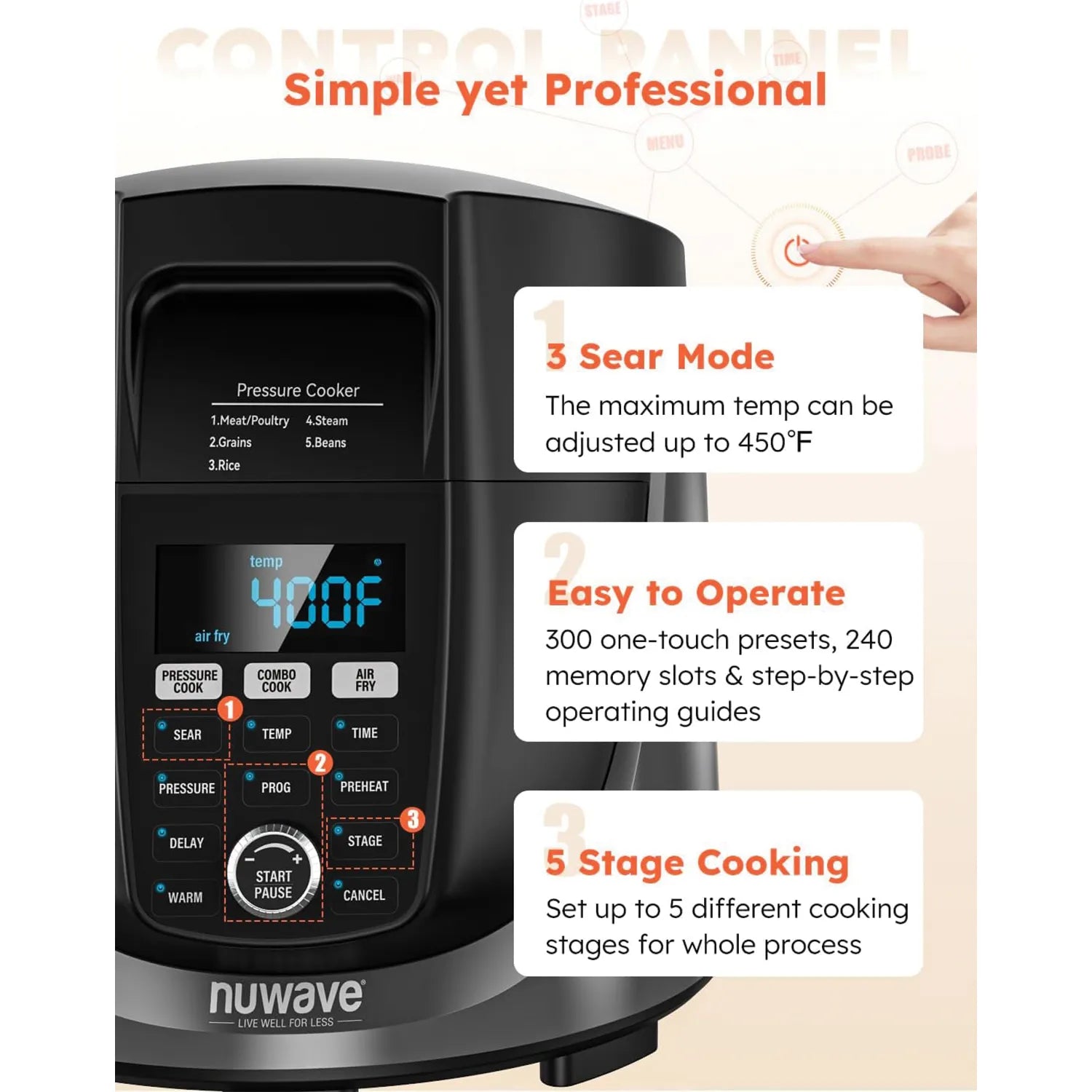 Nuwave pressure cooker air fryer best sale