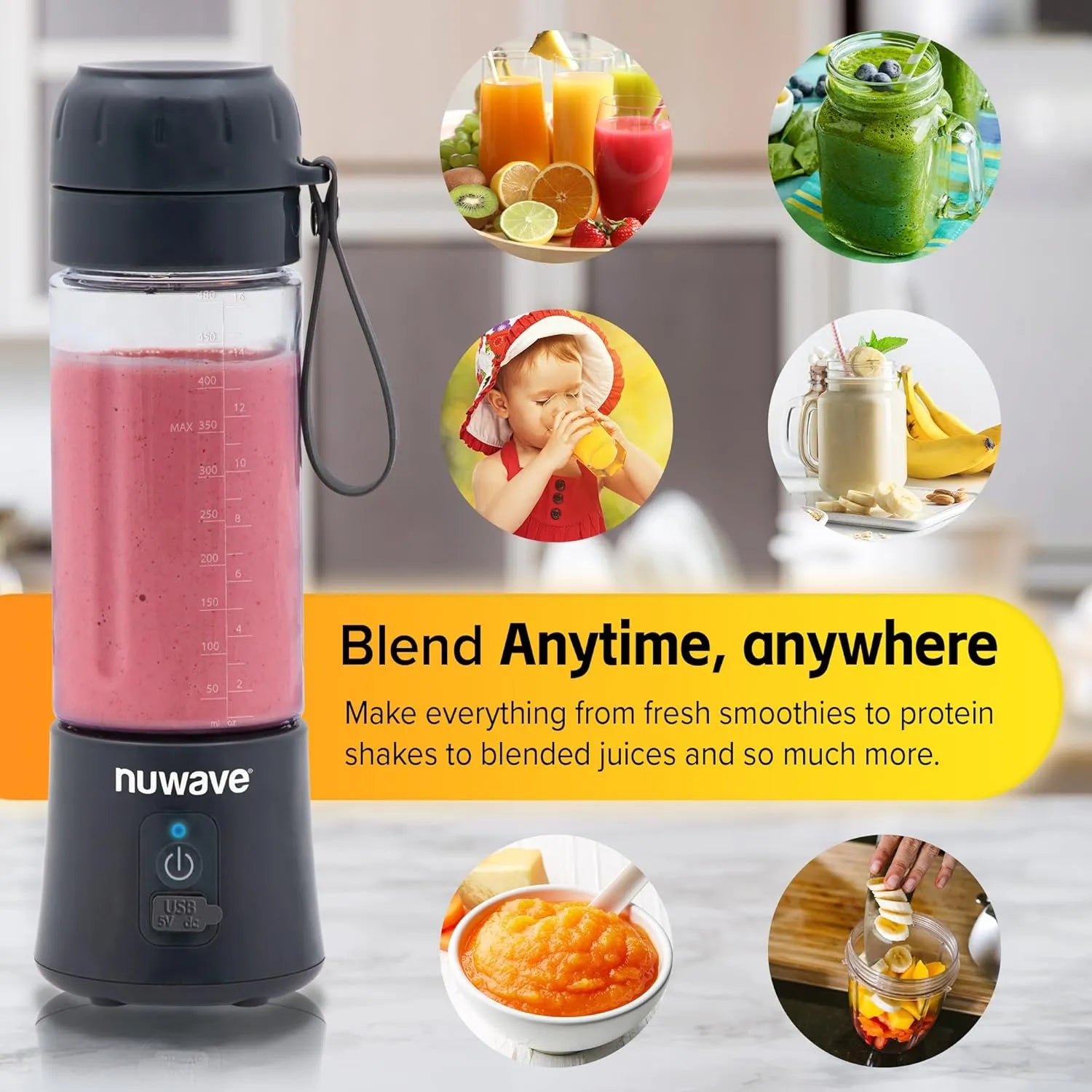 Smoothie Blender, Margarita Party Mixer by shops NuWave