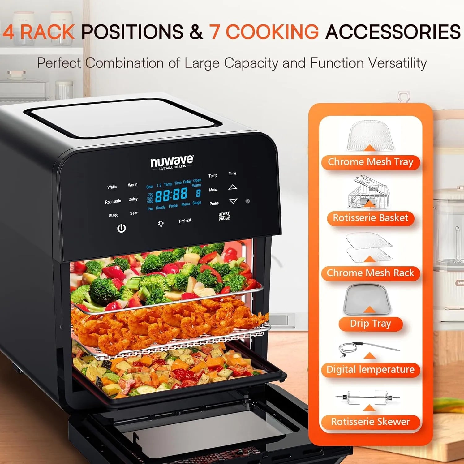 Nuwave Brio authentic 15.50 Q Extra Large Air Fryer