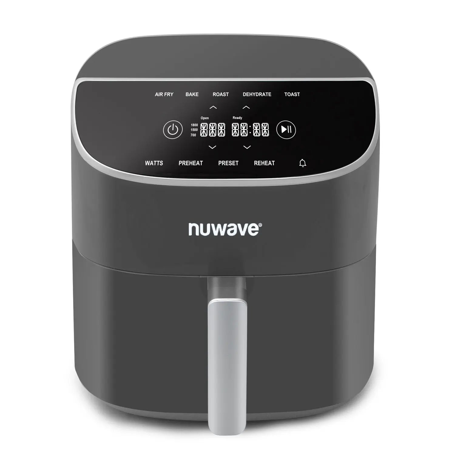 NuWave Brio Plus 8 qt Air Fryer PFAS Free New Improved Digital Touch Screen Cool White Display