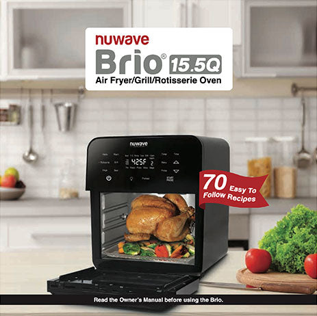 NuWave Brio 15.5-Quart Large Capacity Air Fryer Oven + Grill